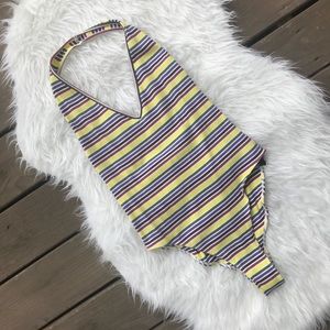 Striped bodysuit